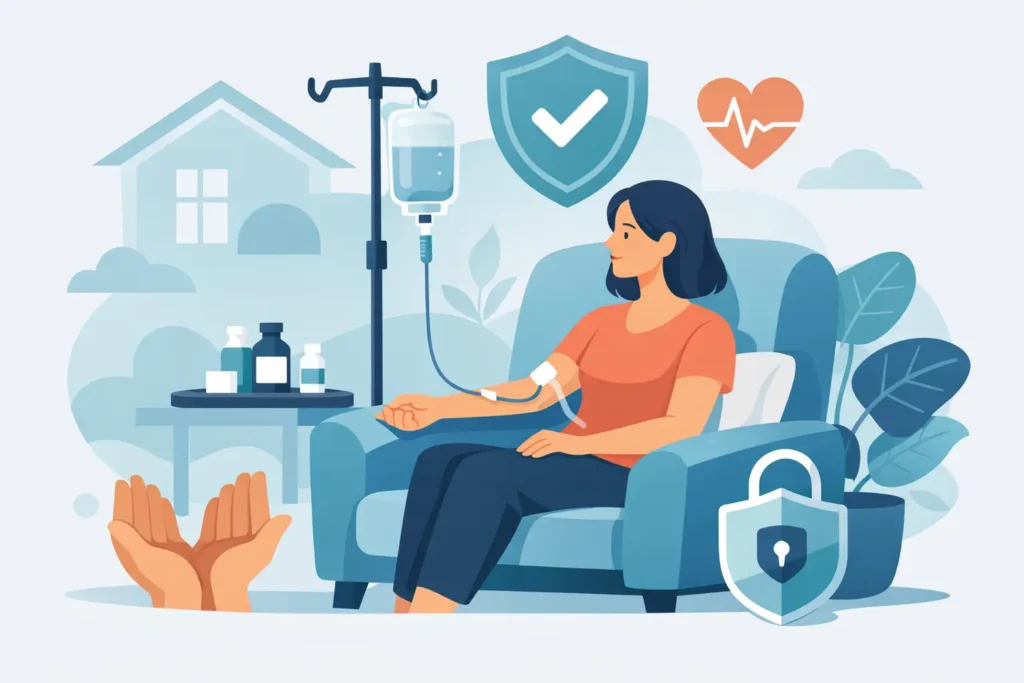 ¿Se puede poner suero en casa de forma segura?