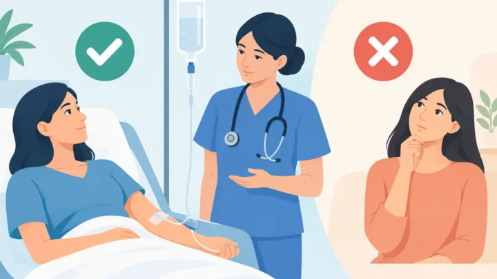 Cuándo poner suero intravenoso y cuándo no