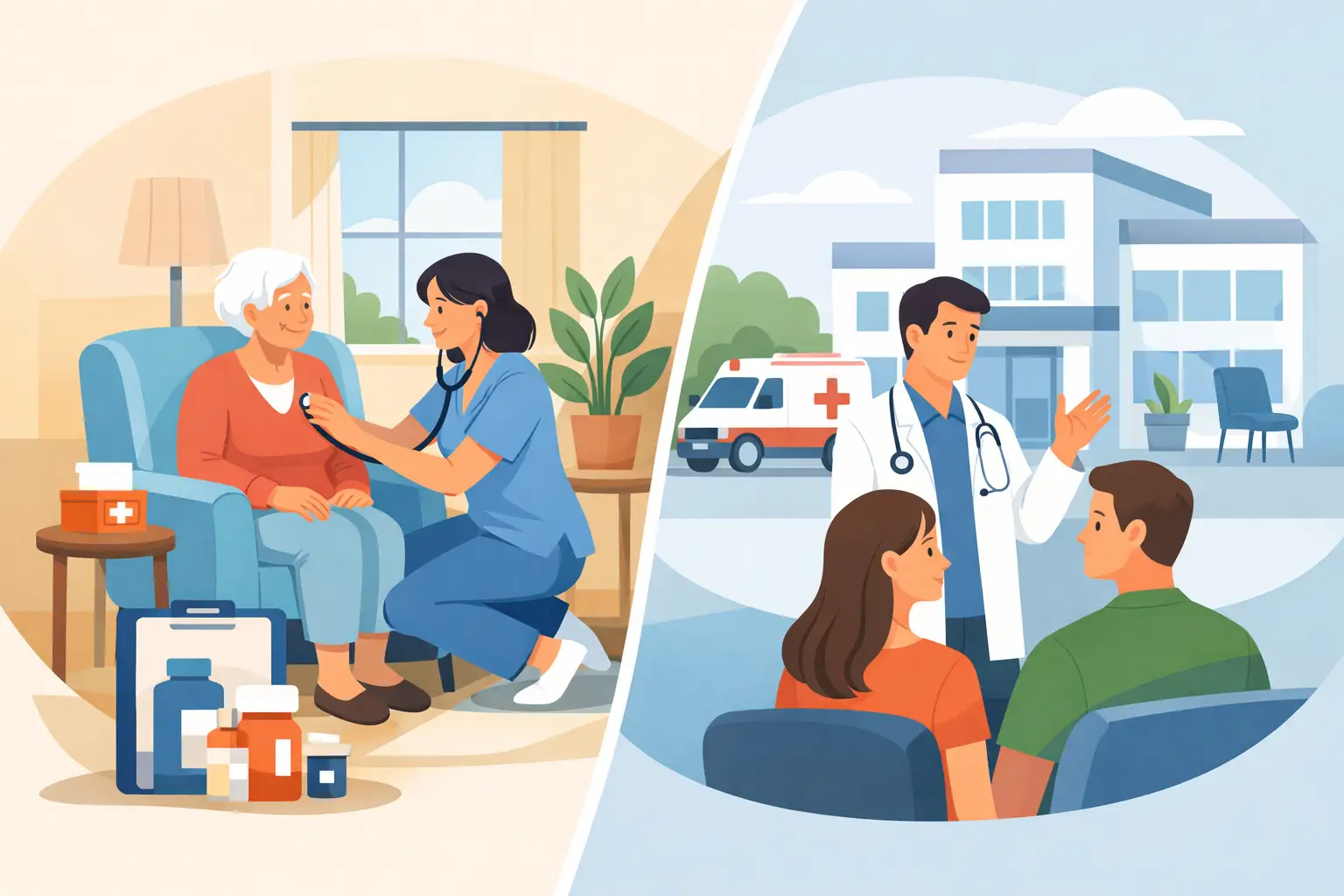 Cura domiciliaria o ambulatoria: cuál elegir