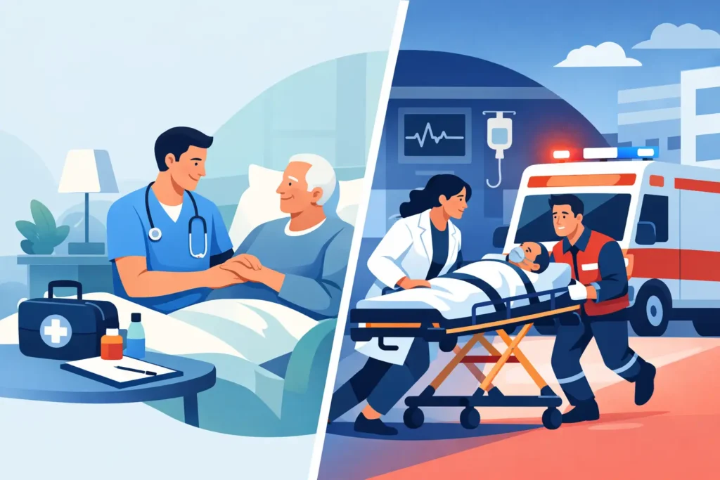 Enfermero privado versus urgencias hospitalarias