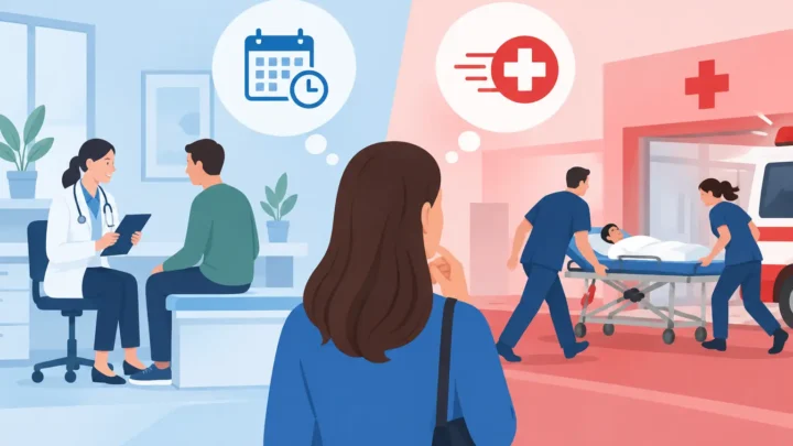 Visita programada versus atención urgente: cuál elegir