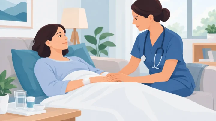 Reseña de atención postoperatoria en el hogar