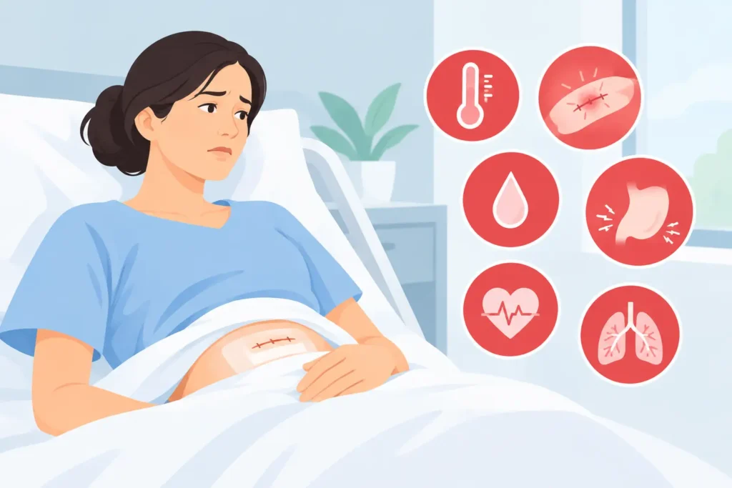 Señales de alarma postoperatorias que exigen atención